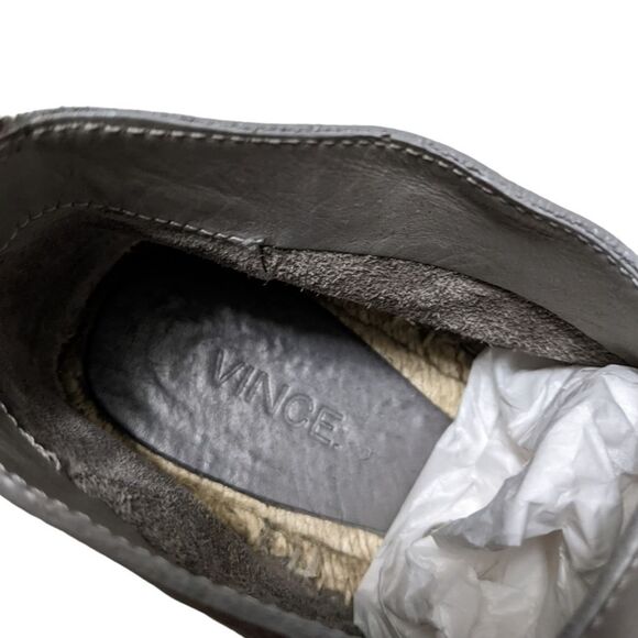VINCE Ronan Slip-On Leather Espadrilles 7 - Picture 7 of 11